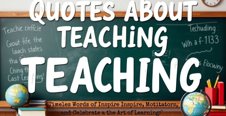 Quotes About Teaching: Timeless Words of Wisdom That Inspire Educators, Motivate Students, and Celebrate the Art of Learning