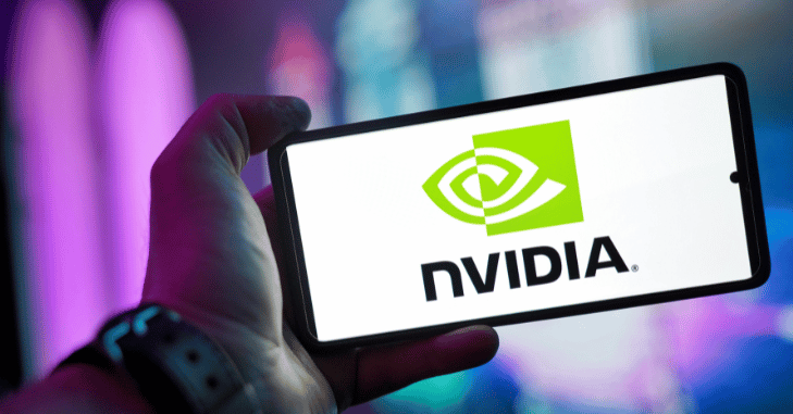 Bar chart comparing NVIDIA total revenue and data center revenue by quarter