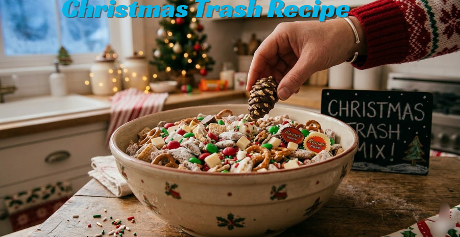 Christmas Trash Recipe: The Best Sweet and Salty Christmas Snack Mix for Parties, Movie Nights, and Gift Giving