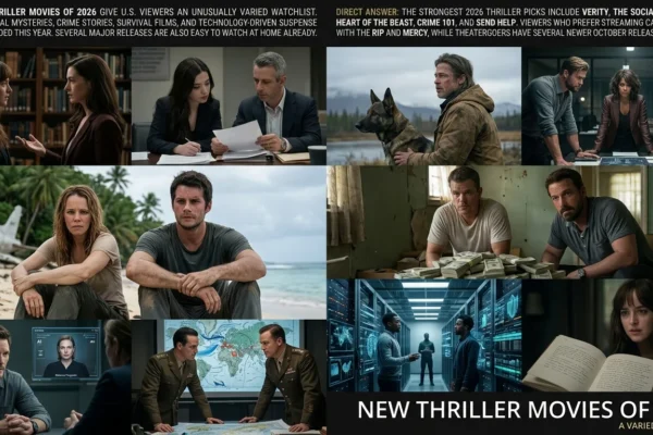 New Thriller Movies in 2026: 10 Fresh Picks Worth Watching in the U.S.